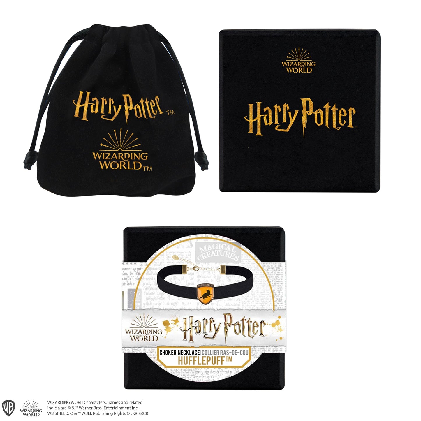 Hufflepuff choker necklace