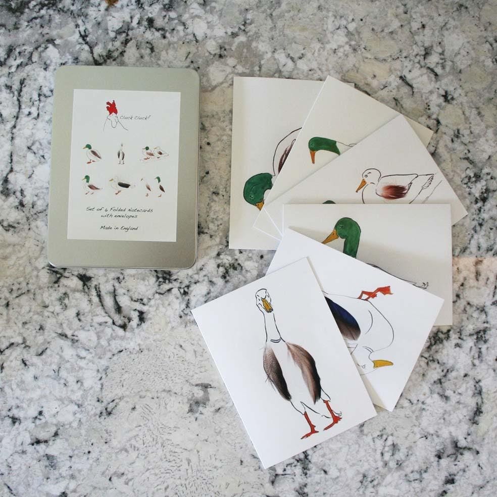 Coffret de 6 cartes Canard Plume