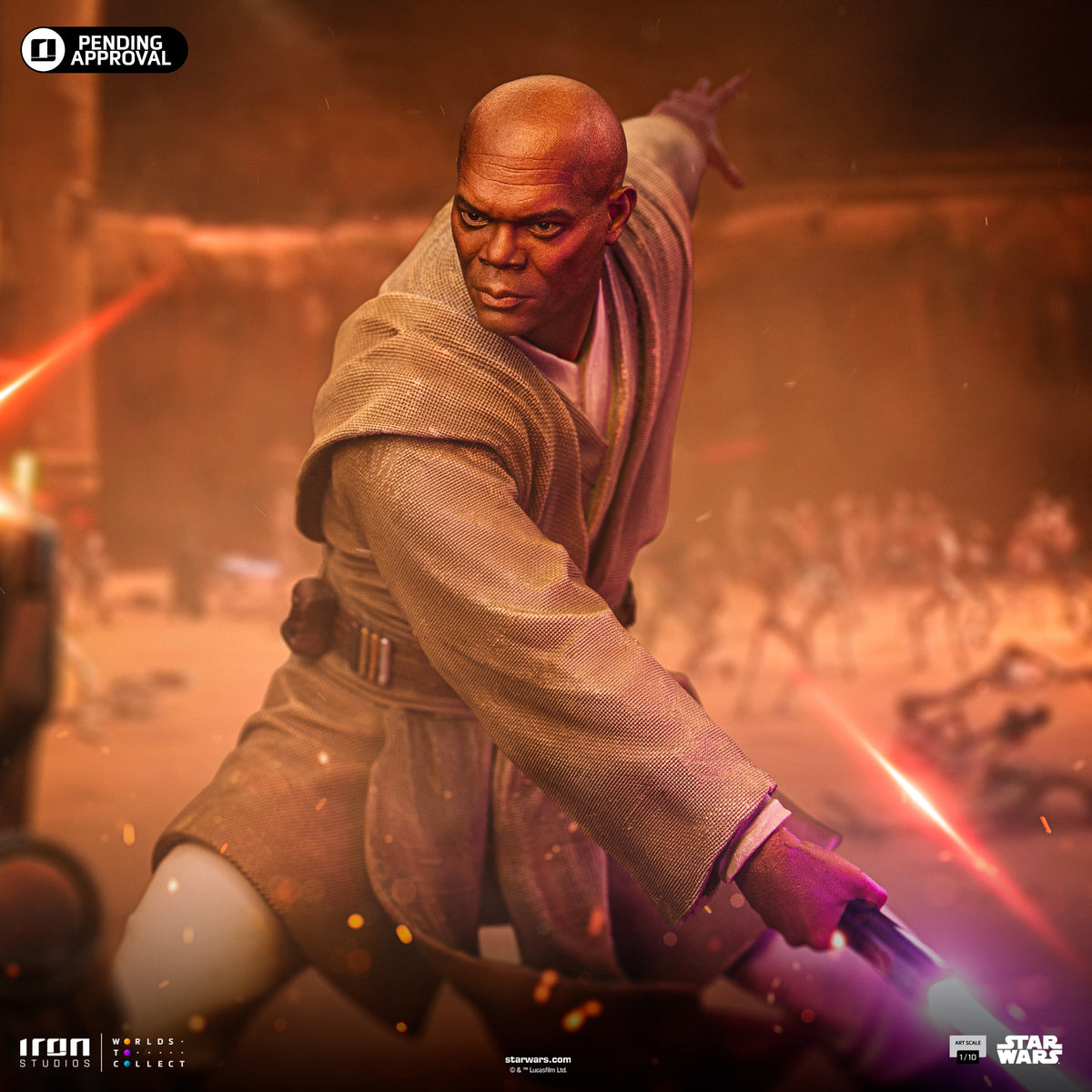 Mace Windu Statue - Star Wars - Art Scale 1/10