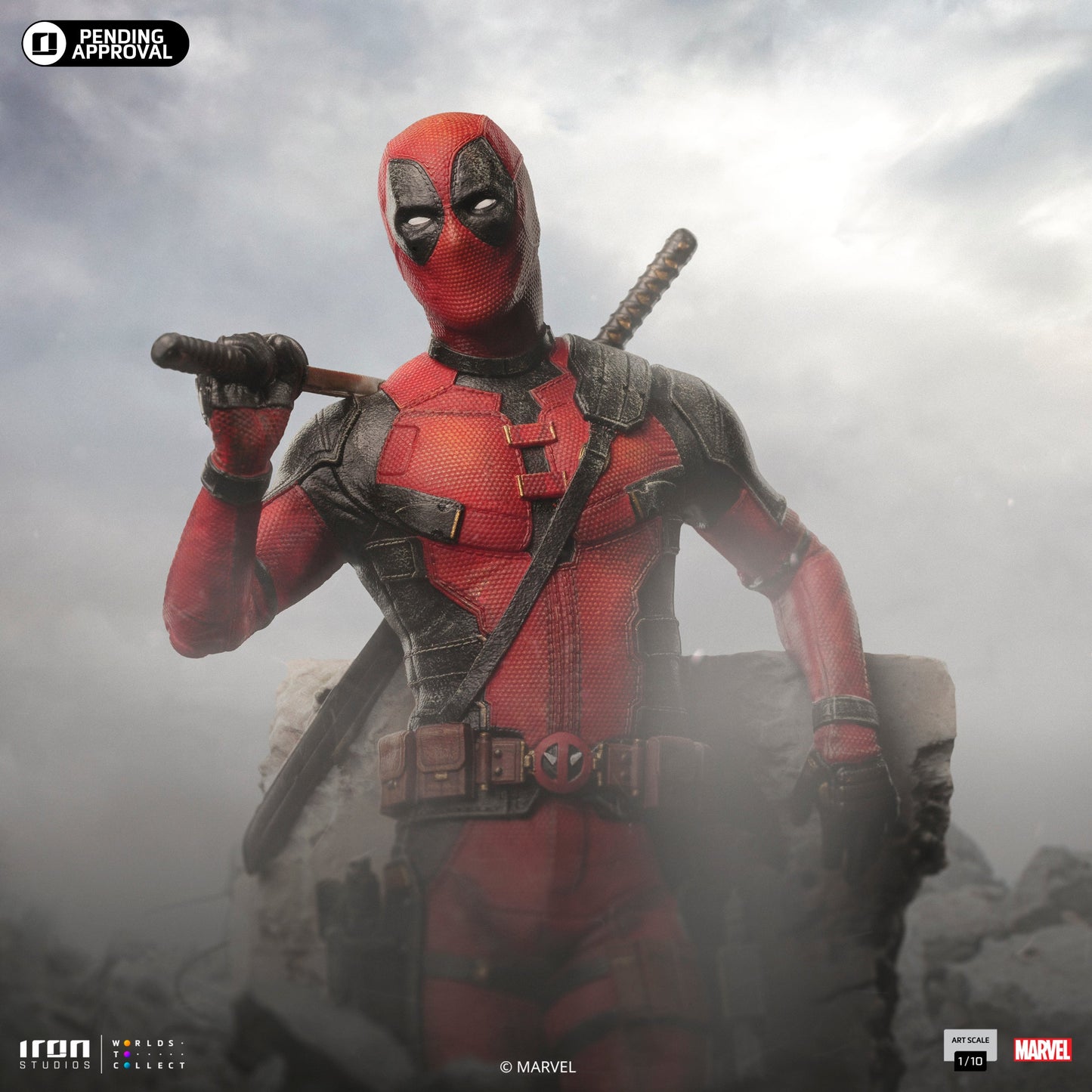 Deadpool Statue - Deadpool & Wolverine - Art Scale 1/10 - Iron Studios
