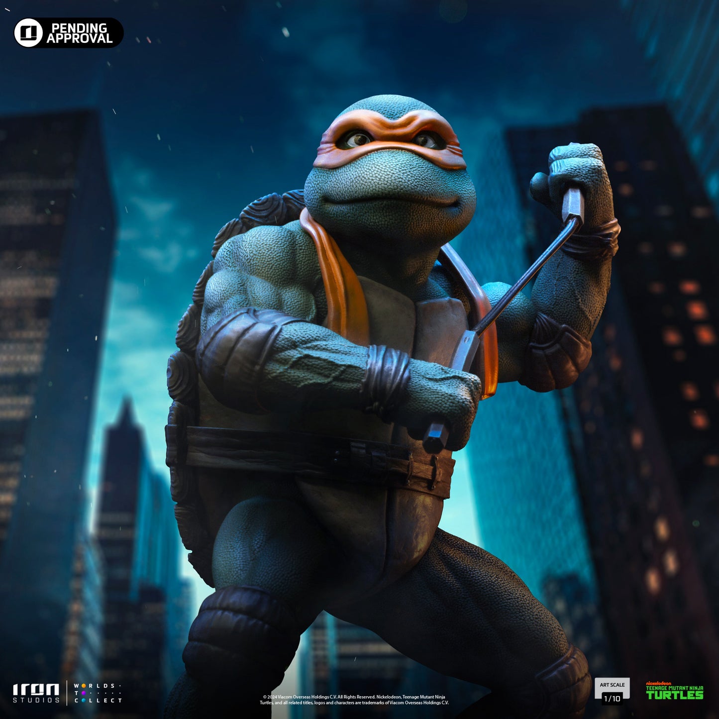 Michelangelo Statue - TMNT Movie - Art Scale 1/10 - Iron Studios