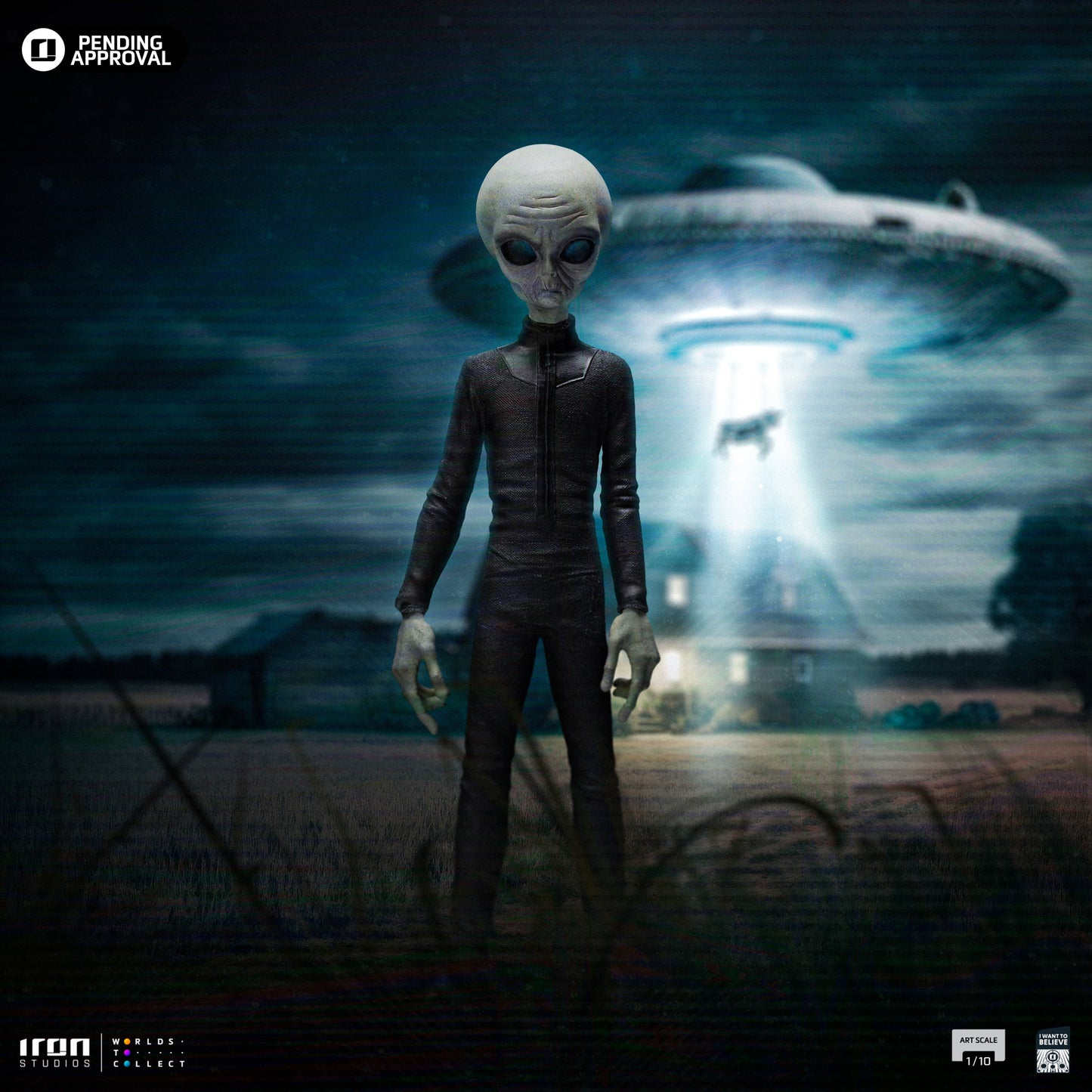 Alien Grey Statue - I Want To Believe - Art Scale 1/10 - Iron Studios