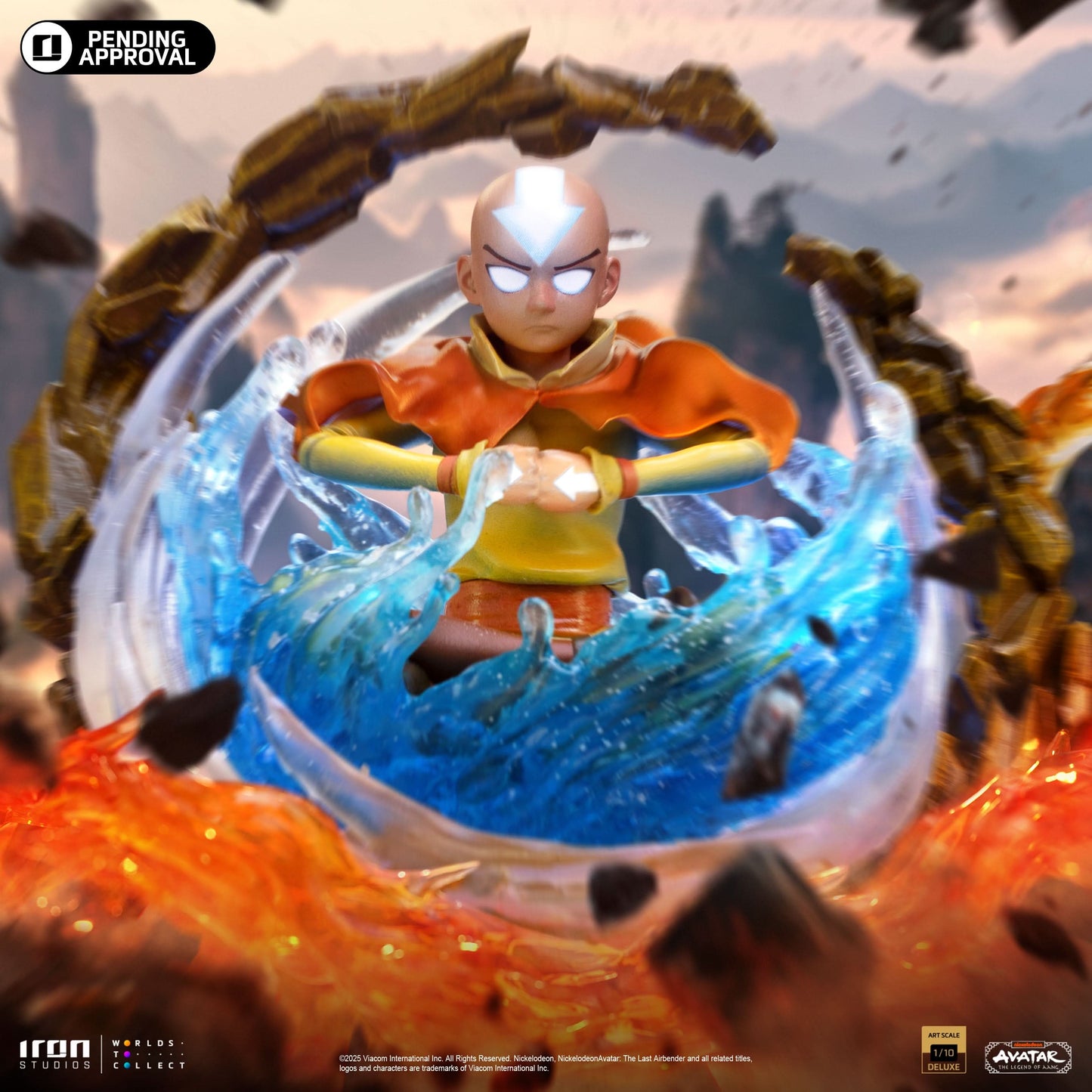 Aang Statue - Avatar: The Last Airbender - Deluxe Art Scale 1/10 - Iron Studios