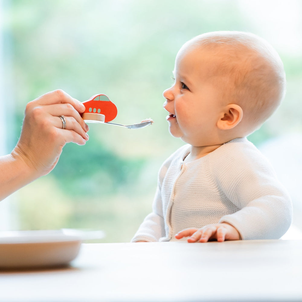 Red plane children's spoon