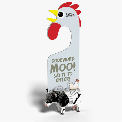 D079 Accroche-porte Vache Holstein