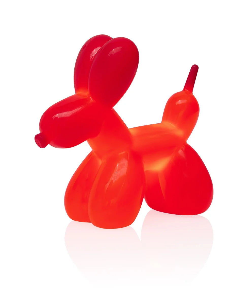lampe ballon chien rouge