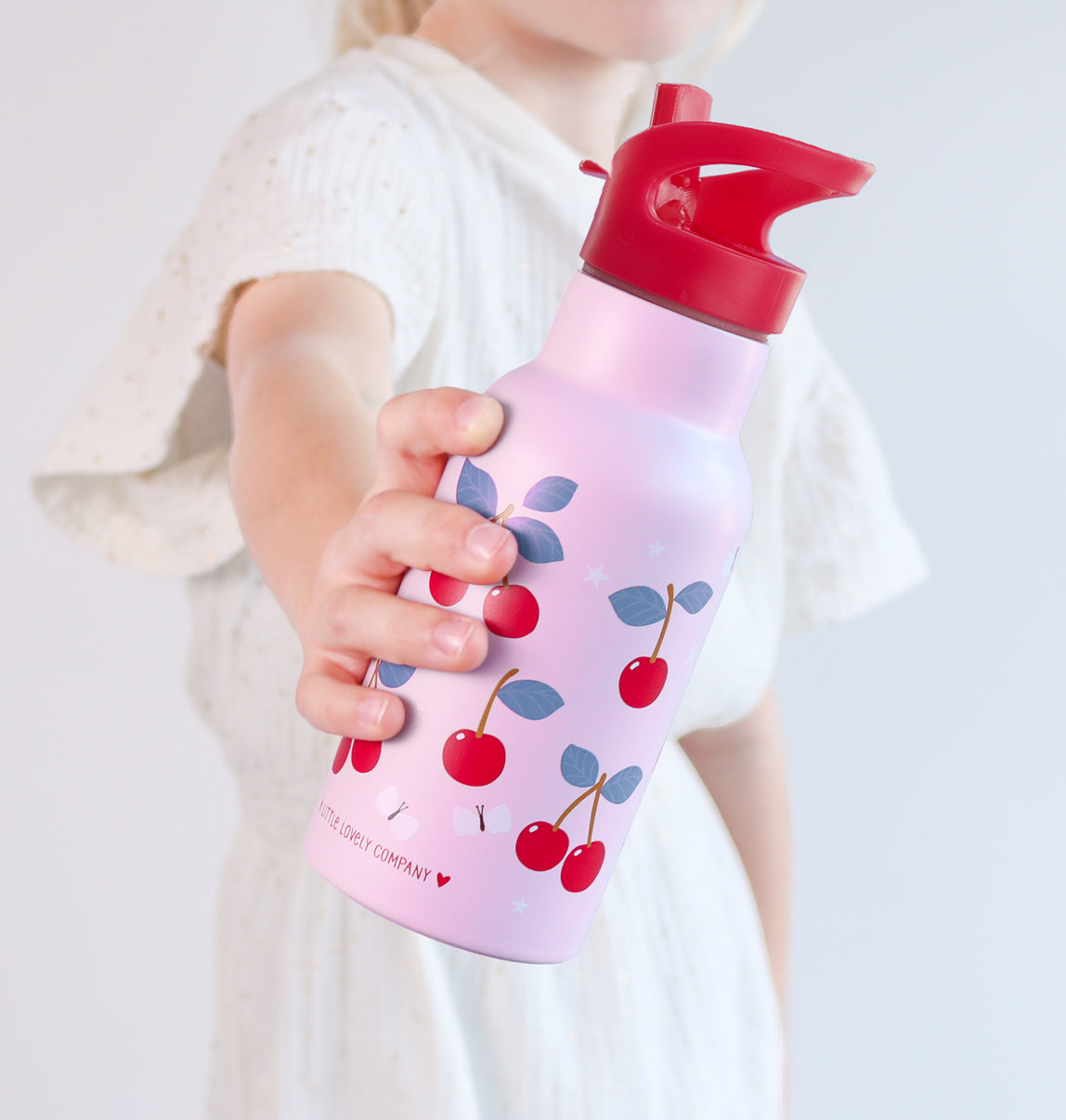 Gourde enfant en inox - Cerises