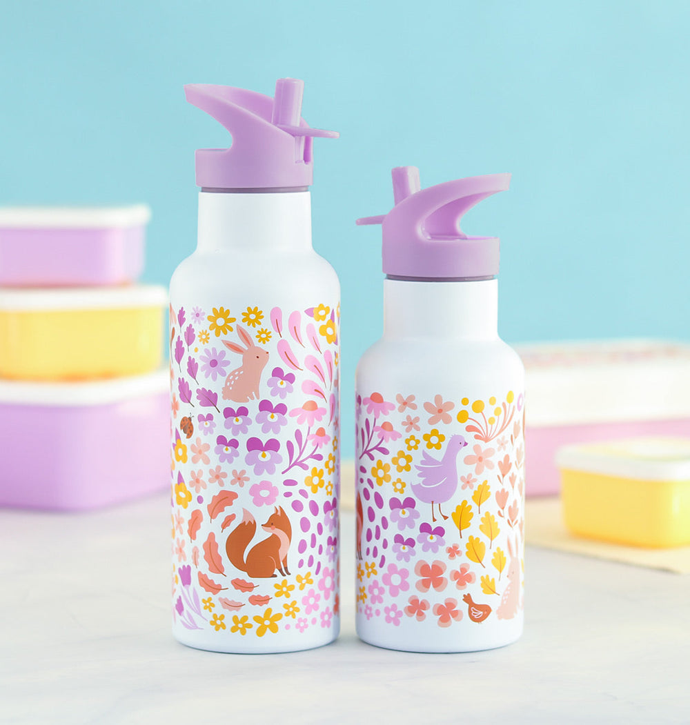 Kit bouchon, paille et goupillon - Jardin fleuri