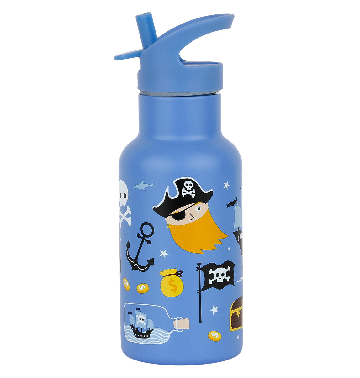 Gourde enfant en inox - Pirates – vue 3 – A Little Lovely Company