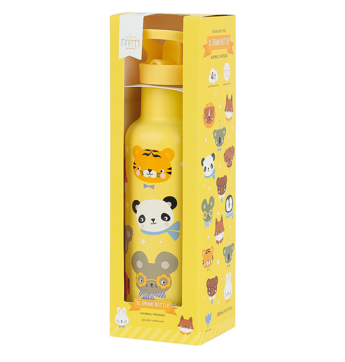 Gourde enfant en inox - Amis des animaux – vue 7 – A Little Lovely Company