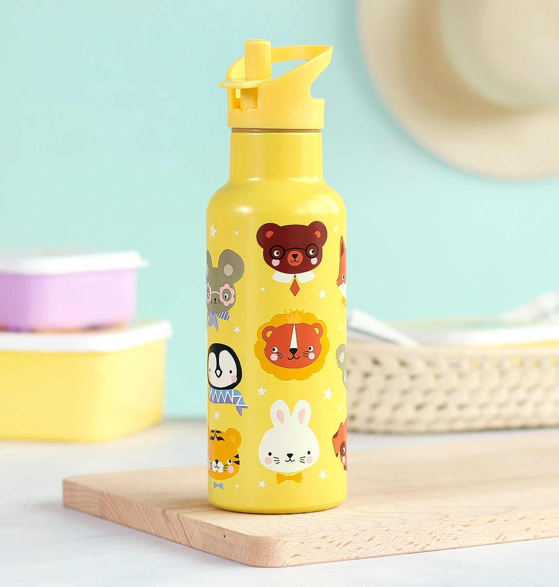 Gourde XL en inox - Amis des animaux – vue 2 – A Little Lovely Company