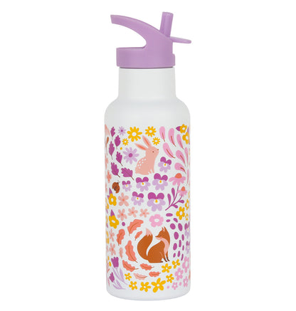 Gourde XL en inox - Jardin fleuri – vue 3 – A Little Lovely Company