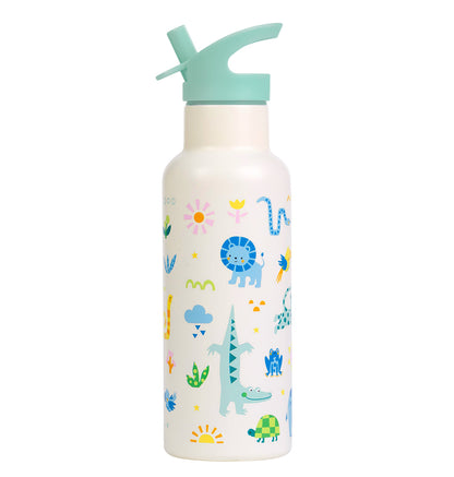 Gourde XL en inox - Jungle – vue 4 – A Little Lovely Company