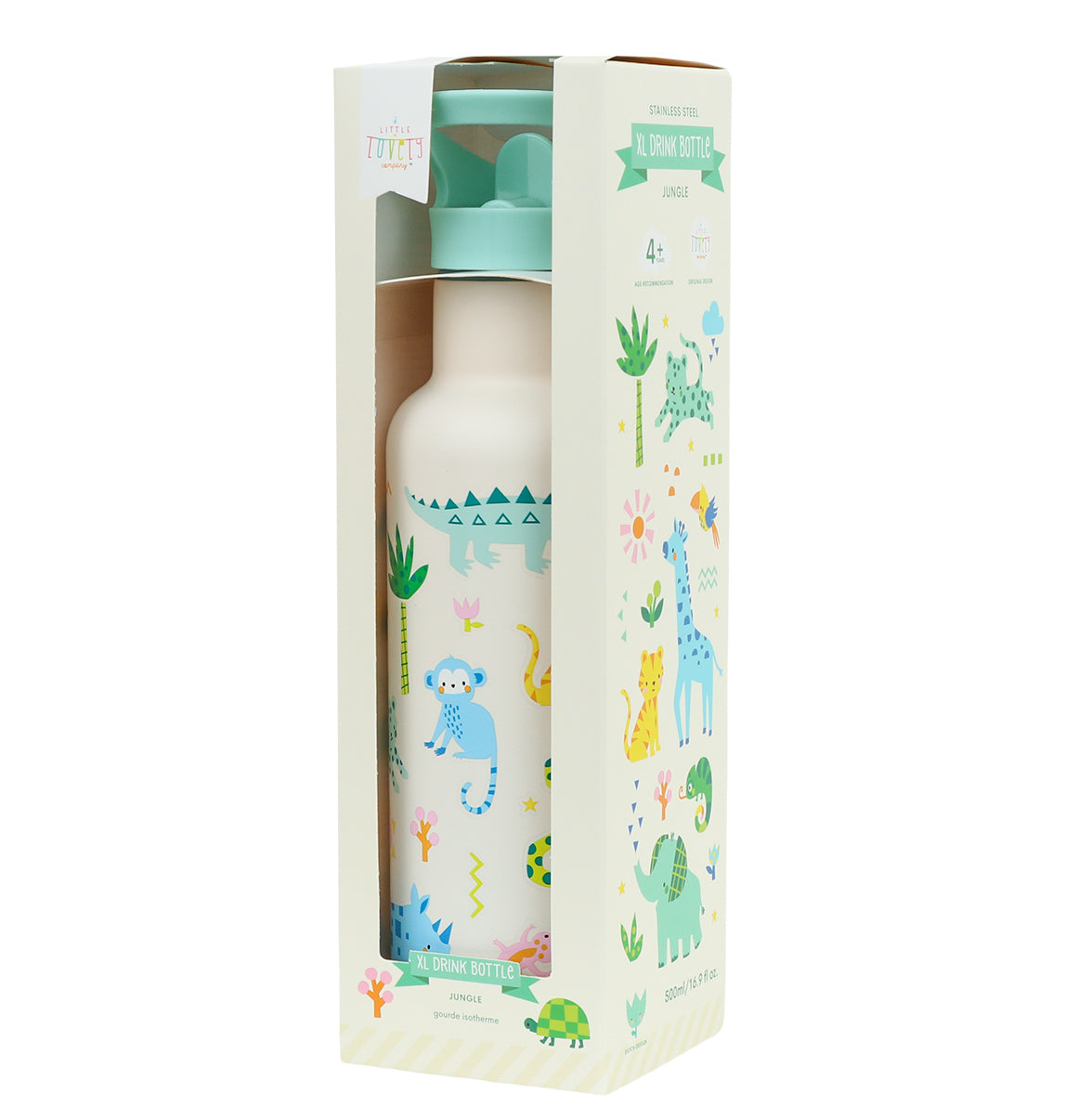 Gourde XL en inox - Jungle – vue 6 – A Little Lovely Company