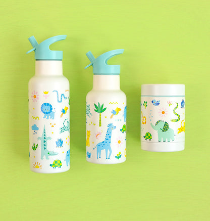 Gourde XL en inox - Jungle – vue 7 – A Little Lovely Company
