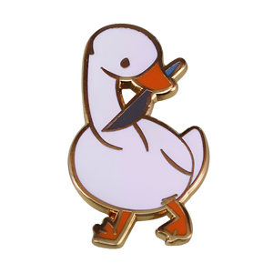 White Duck Knife Pin