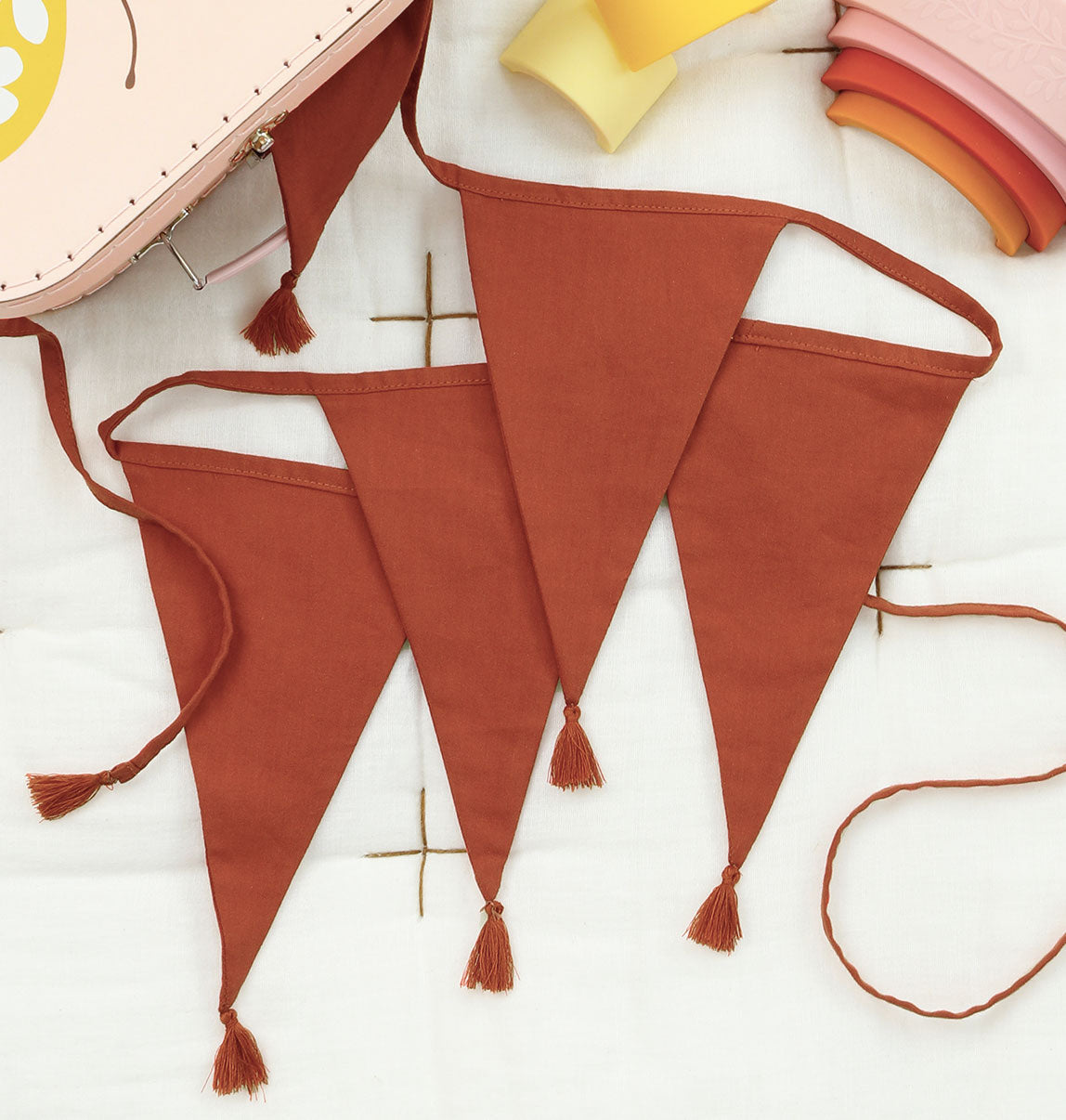 Guirlande décorative en coton - Terracotta
