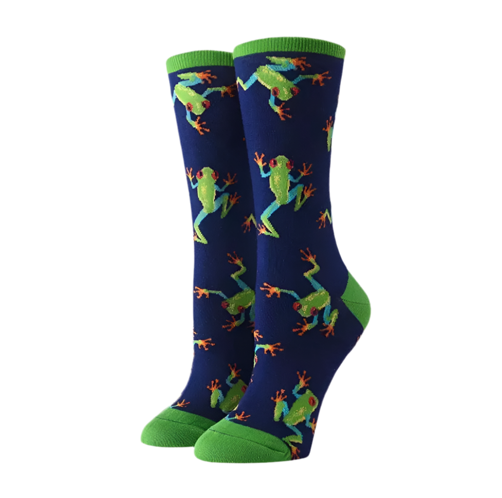 chaussettes grenouilles tropicales mrcol