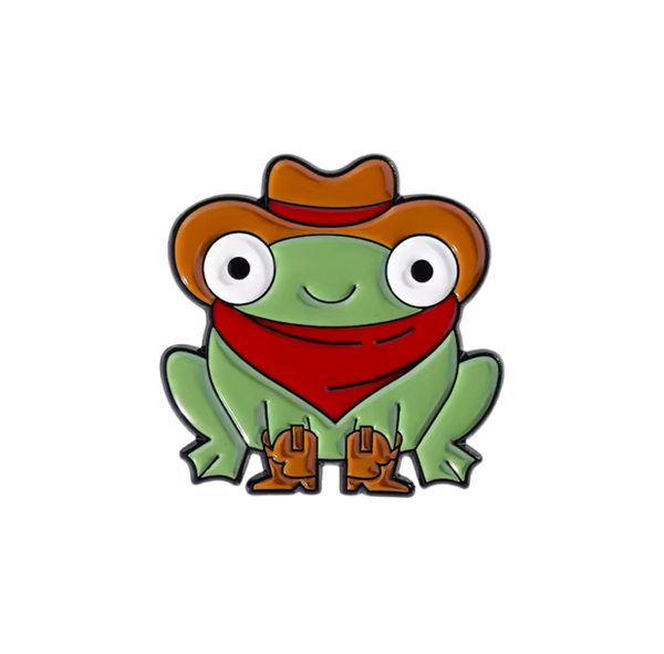 pins grenouille cowboy