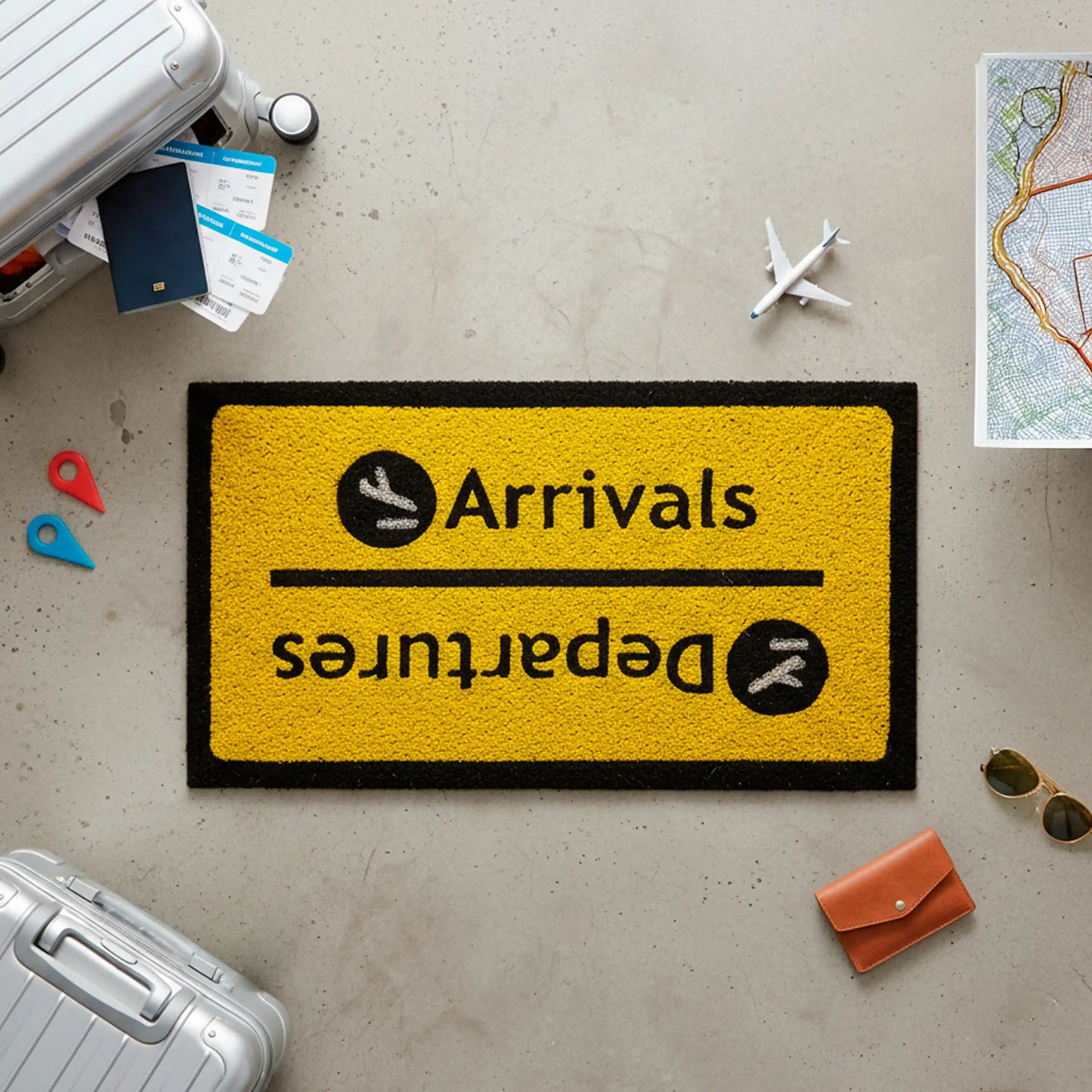 Paillasson « Arrivals/Departures » – Fisura – vue 4