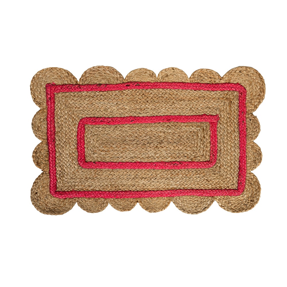Paillasson en Jute – Rose – Fisura