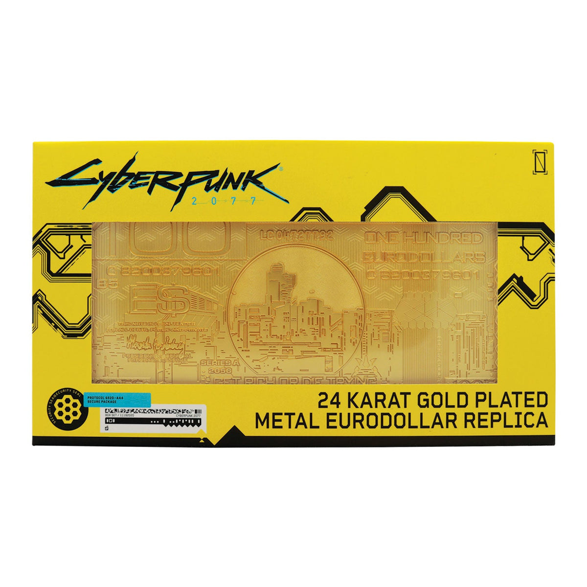 Cyberpunk 2077 Collector's Replica - 24k Gold Plated Metal Eurodollar