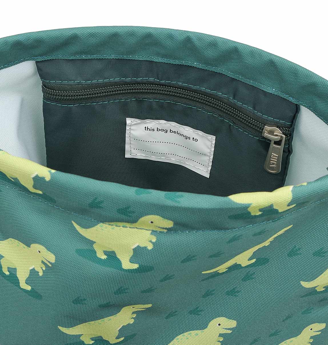 Sac à cordons enfant - Dinosaure – vue 4 – A Little Lovely Company