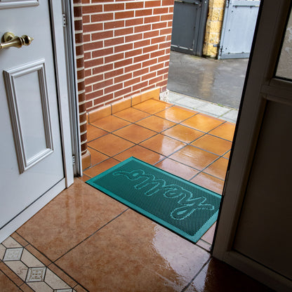 Paillasson en Caoutchouc « Hello » Vert – Fisura – vue 5