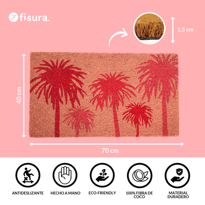 Paillasson Palmiers Roses – Fisura – vue 4