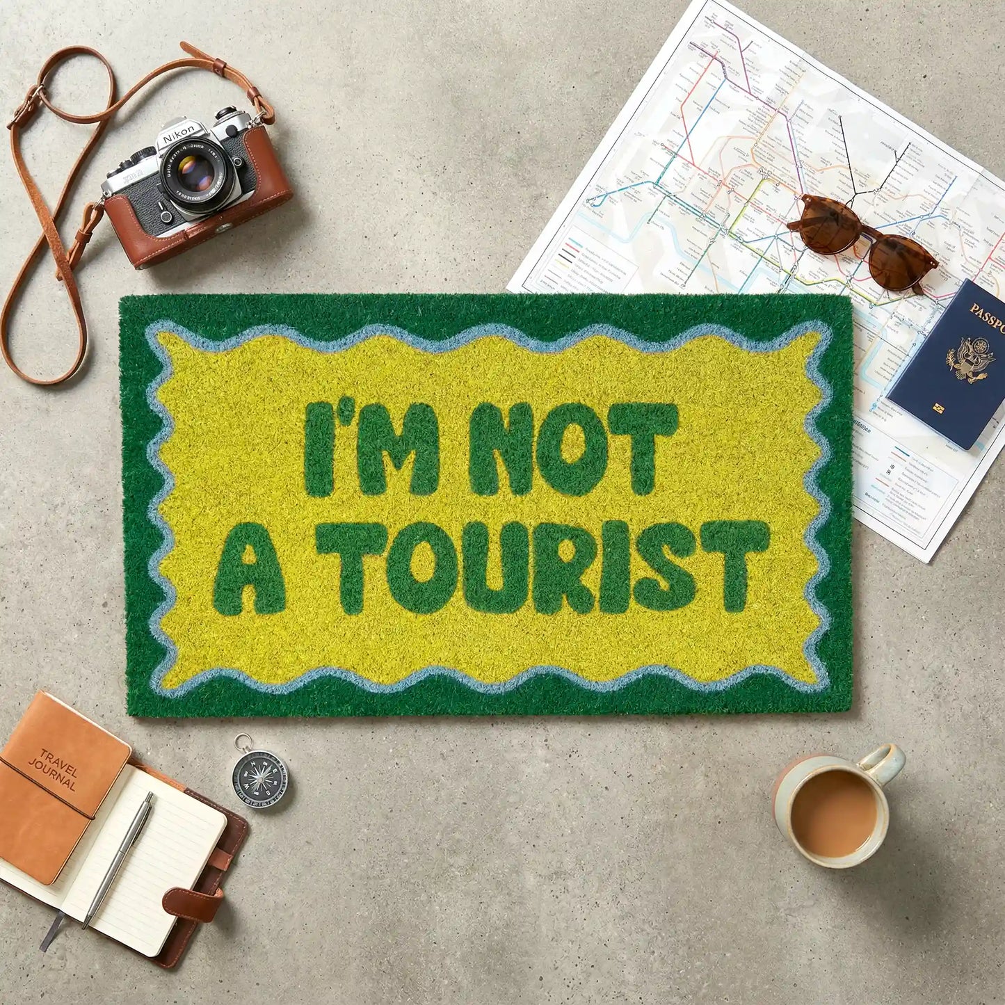 Paillasson « I´m not a tourist » – Fisura – vue 6
