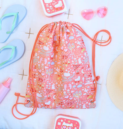 Sac à cordons enfant - Fun – vue 2 – A Little Lovely Company