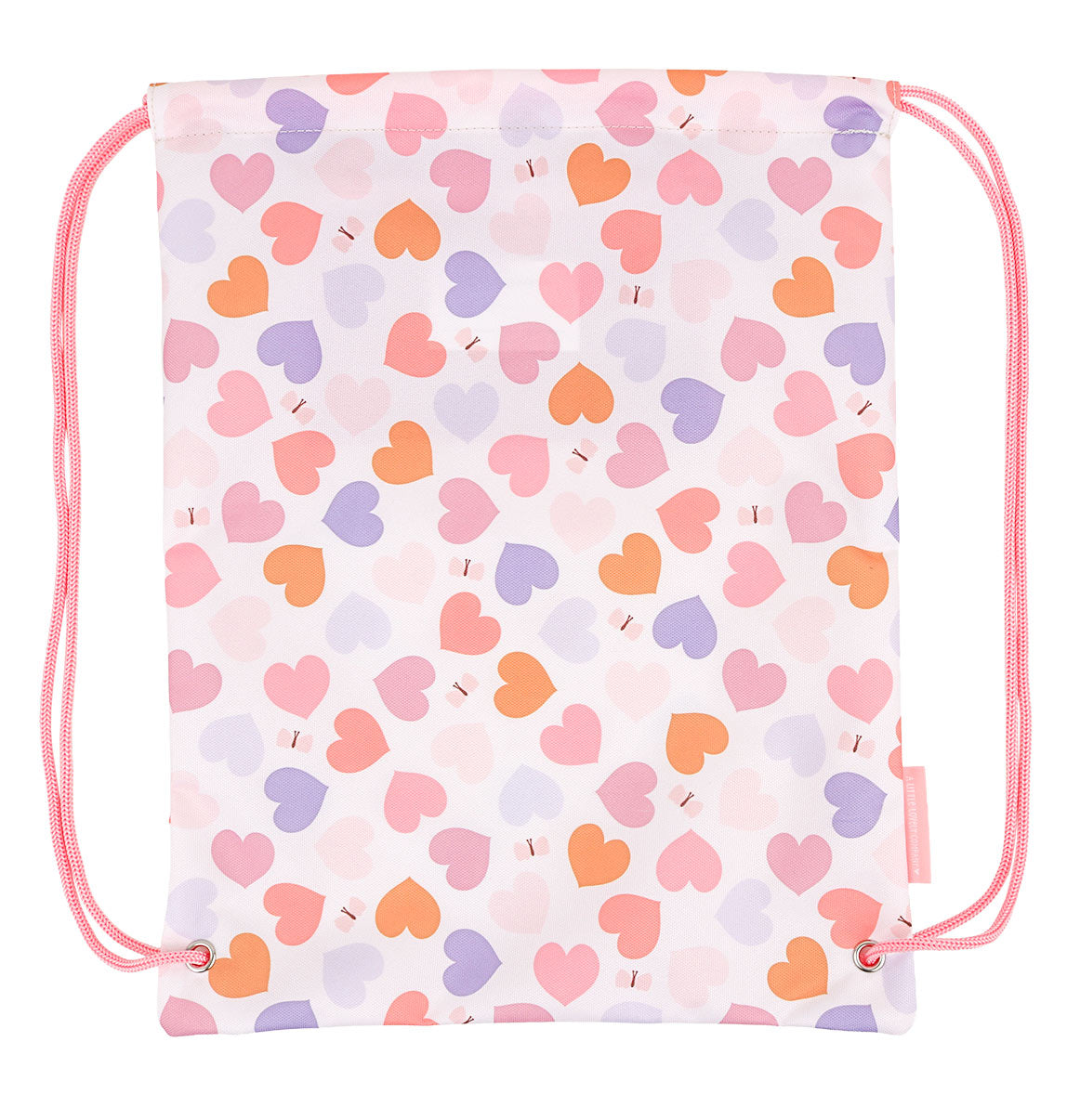 Sac à cordons enfant - Cœurs – vue 3 – A Little Lovely Company