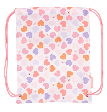 Sac à cordons enfant - Cœurs – vue 3 – A Little Lovely Company