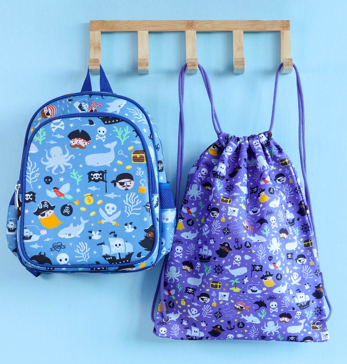 Sac à cordons enfant - Pirates – vue 6 – A Little Lovely Company