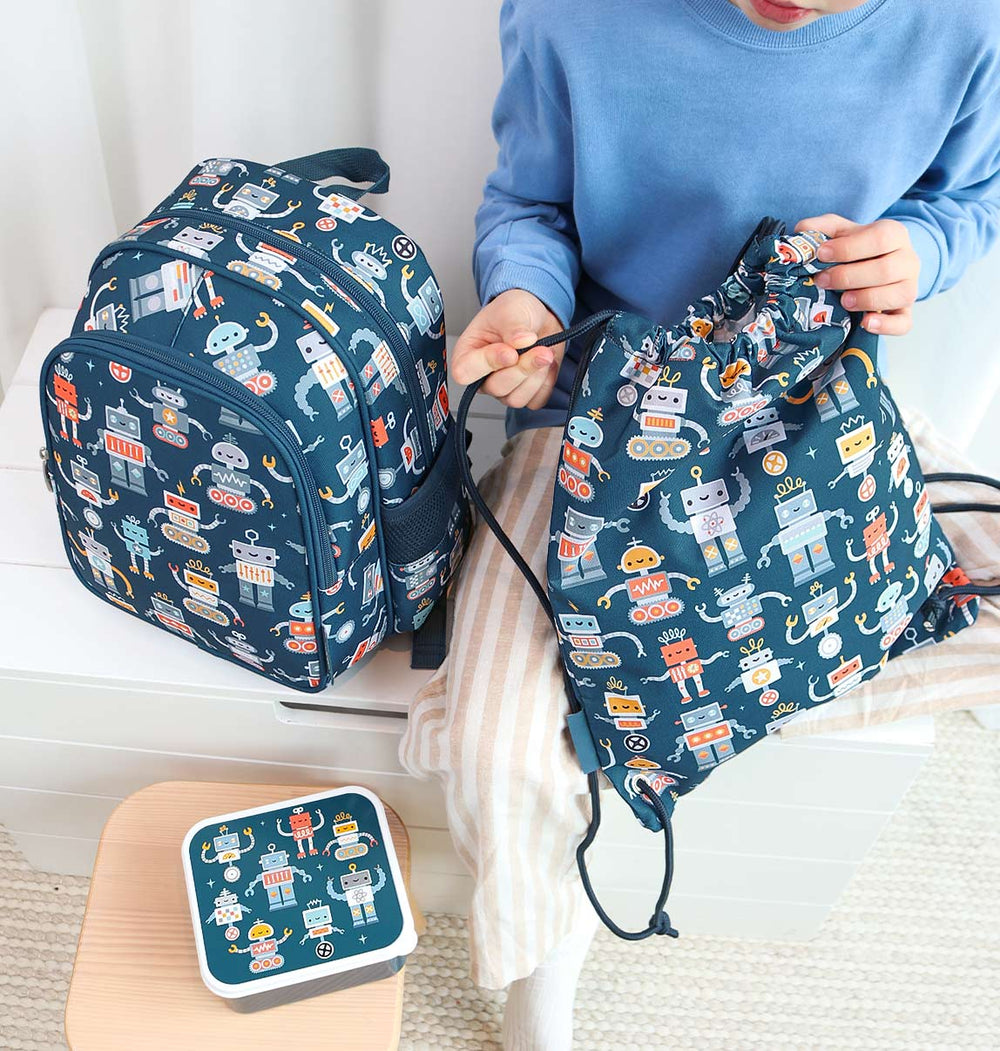 Sac à cordons enfant - Robots