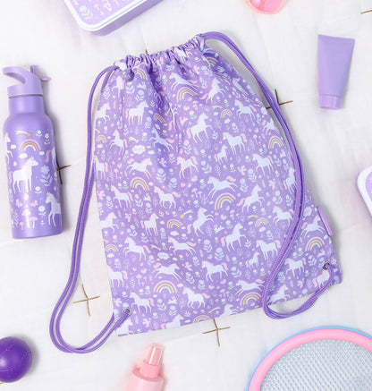 Sac à cordons enfant - Unicorn Dreams – vue 2 – A Little Lovely Company
