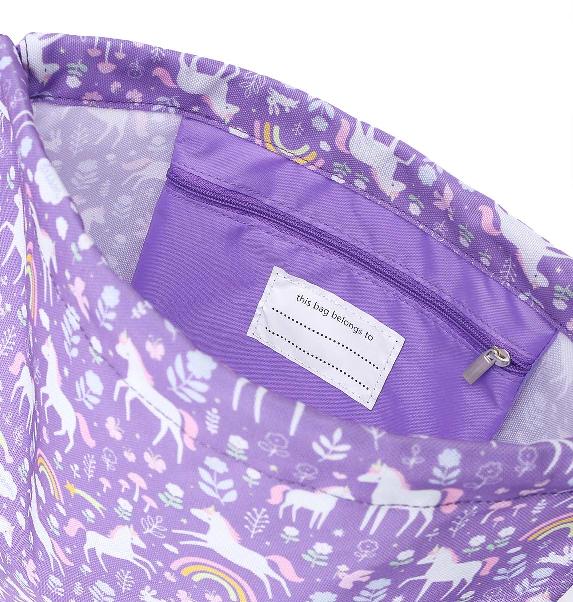 Sac à cordons enfant - Unicorn Dreams – vue 5 – A Little Lovely Company
