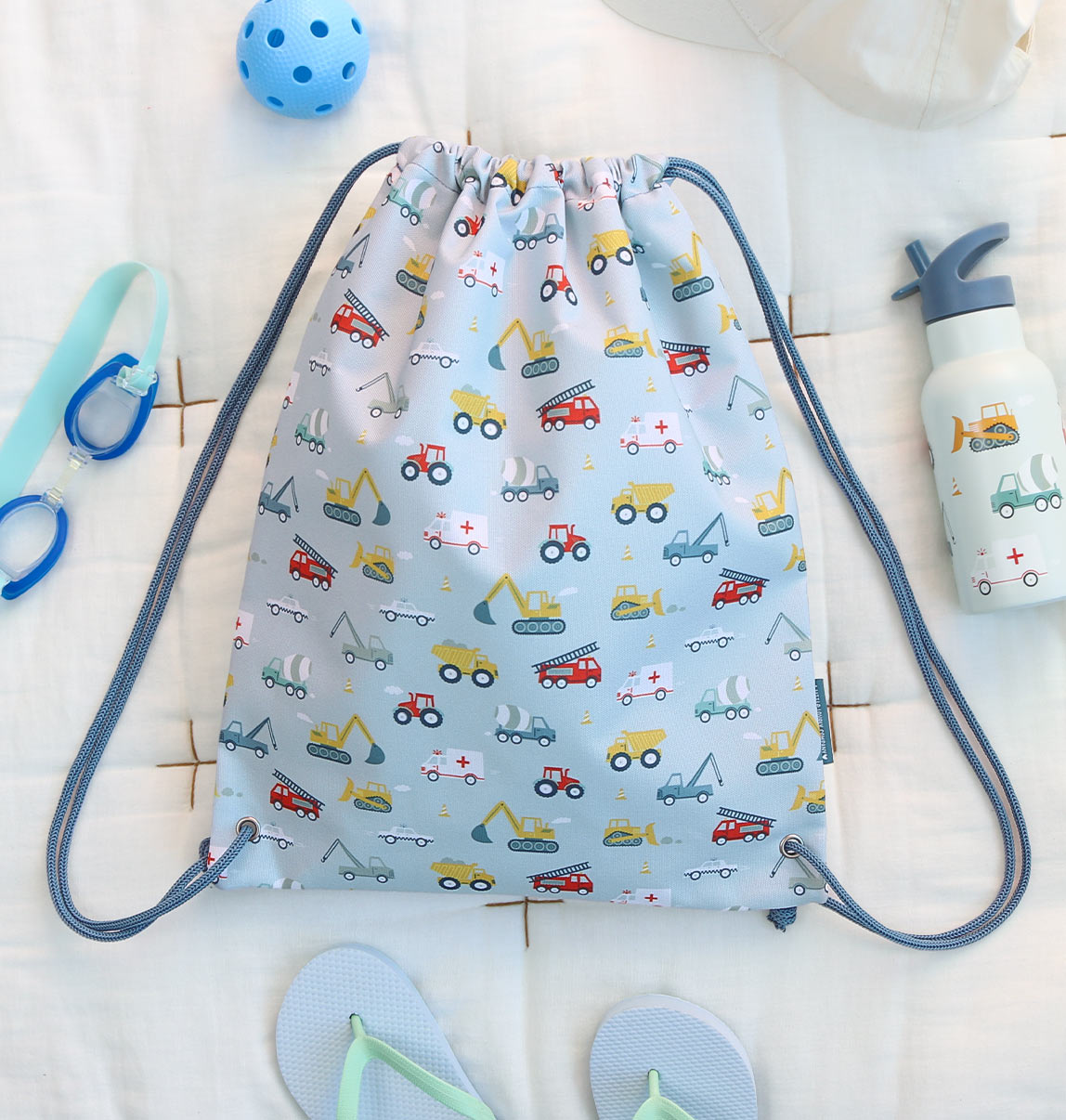 Sac à cordons enfant - Véhicules