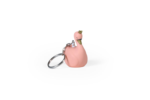 Swan Lady White Keychain