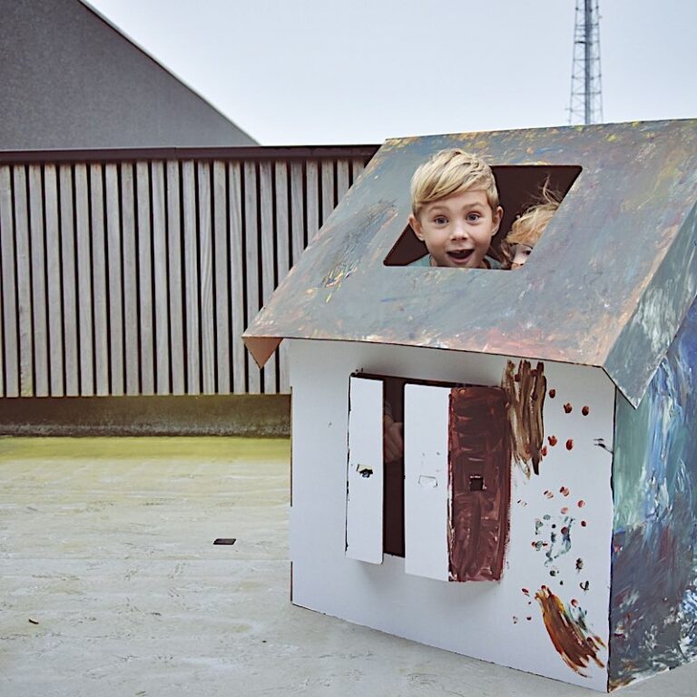 Homemade playhouse