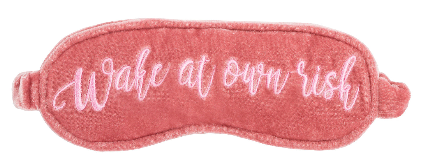 Velvet Sleeping Mask - Wake At Your Own Risk