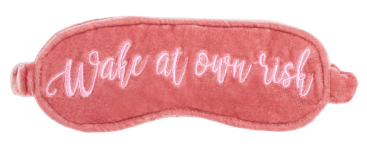 Velvet Sleeping Mask - Wake At Your Own Risk