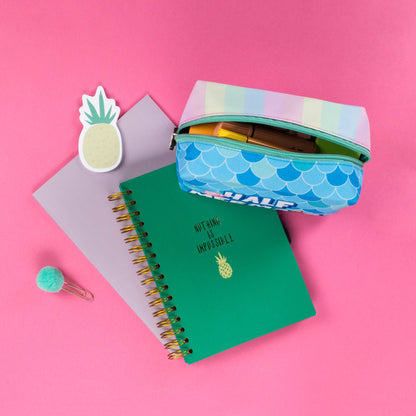 Half & Half Pencil Case/Makeup Bag