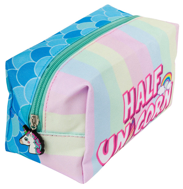 Half & Half Pencil Case/Makeup Bag