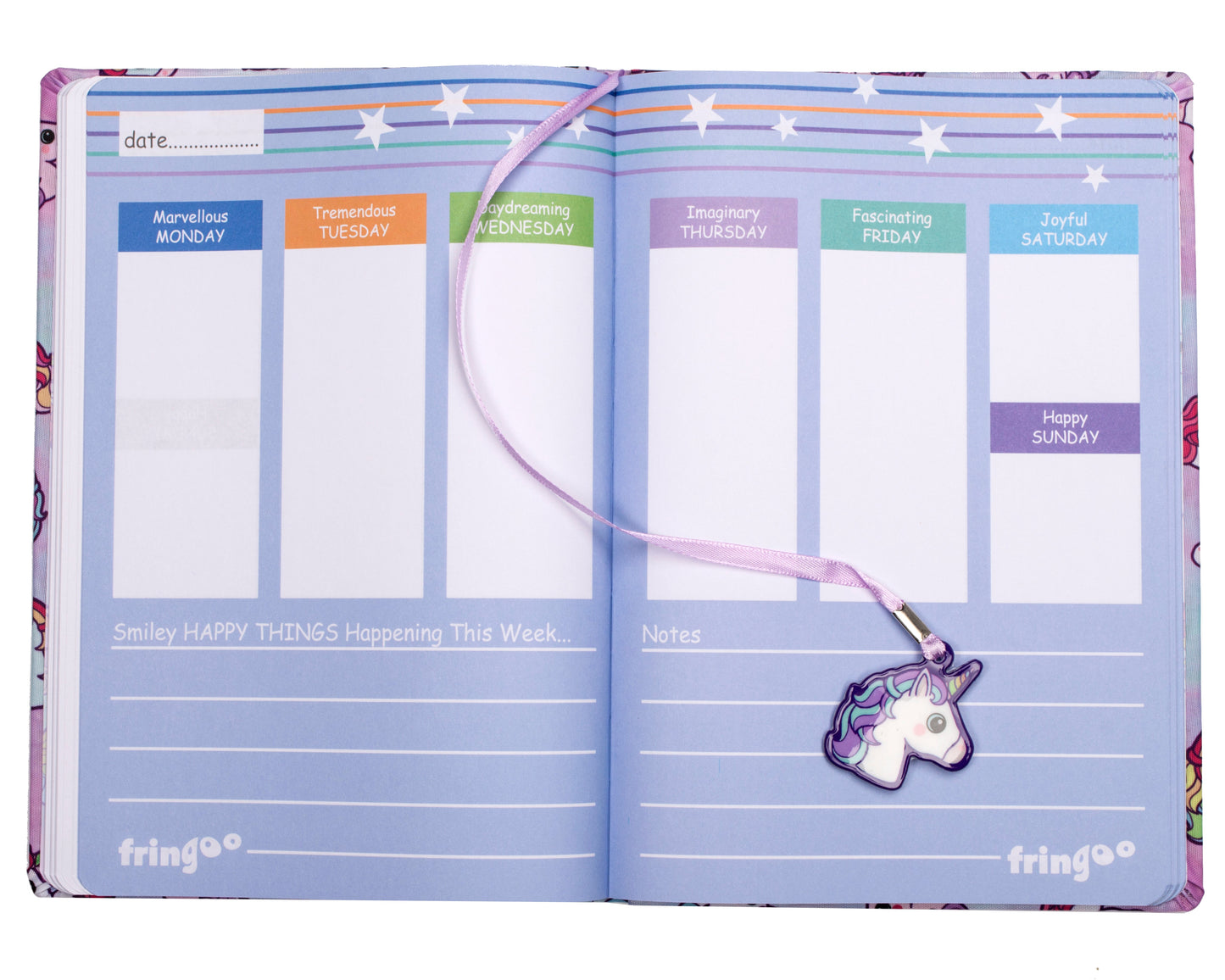 Personalized Notebook - Pastel Unicorns