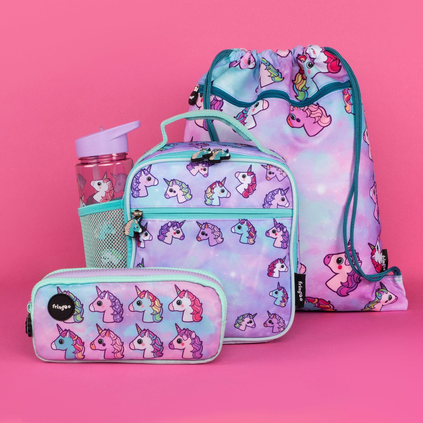 Personalized Lunch Bag - Pastel Unicorns