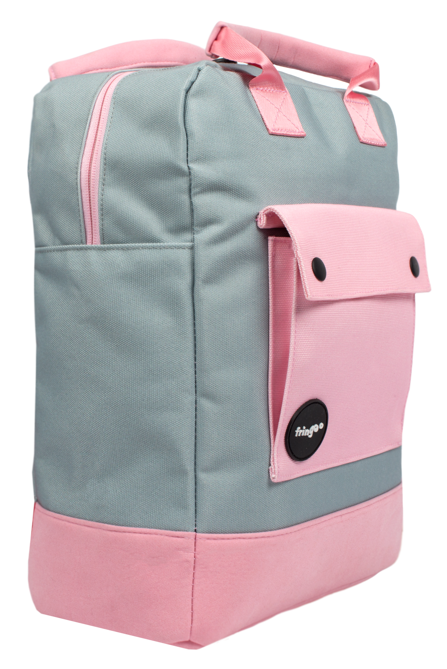 Sac à Dos Adolescent Gris et Rose