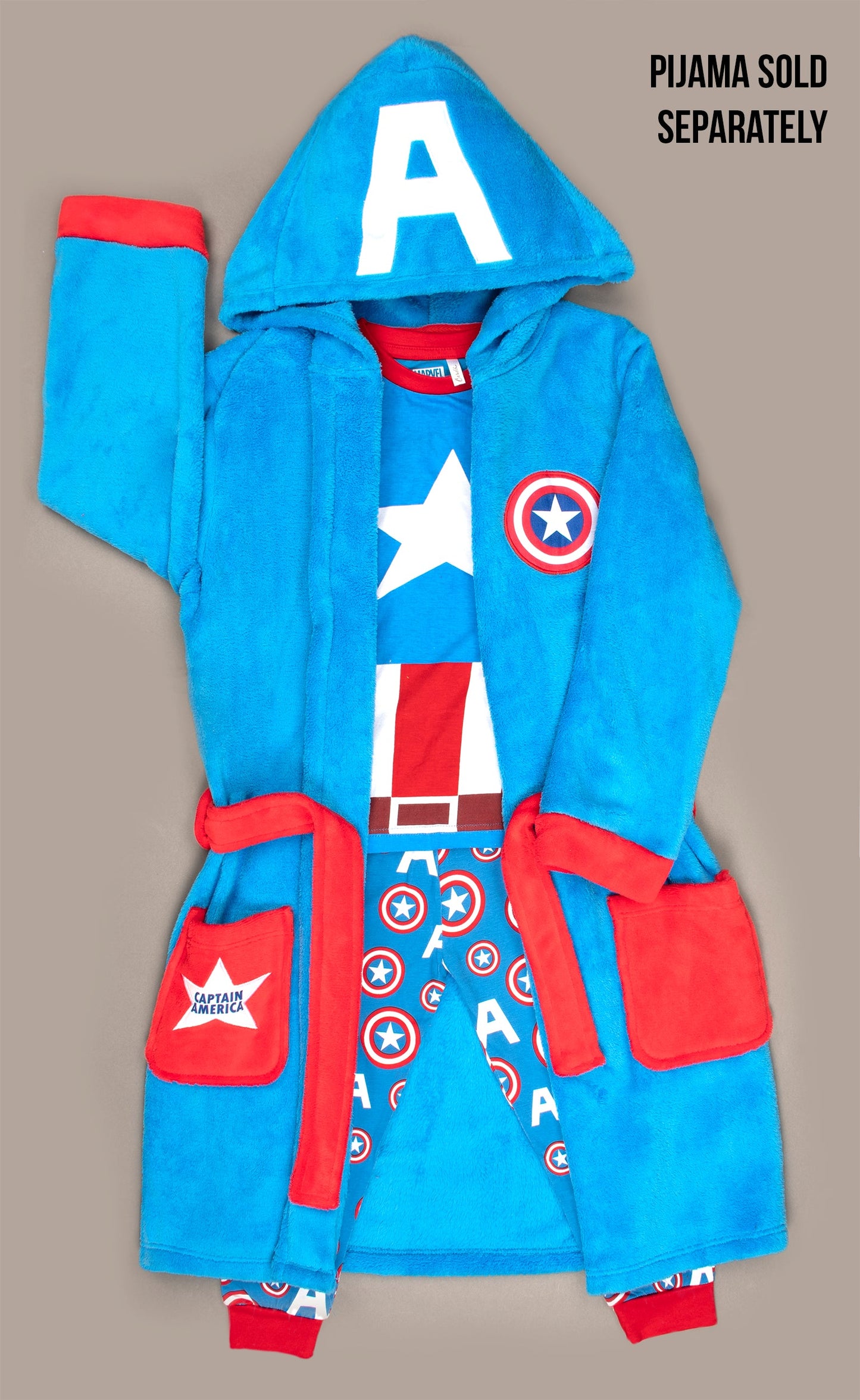 Personalized Kids Captain America Robe