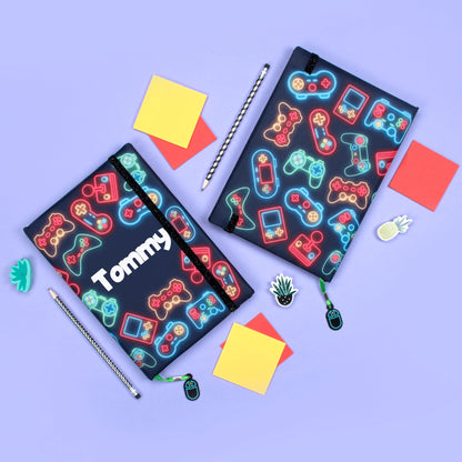 Personalized Notebook - Neon Gamer