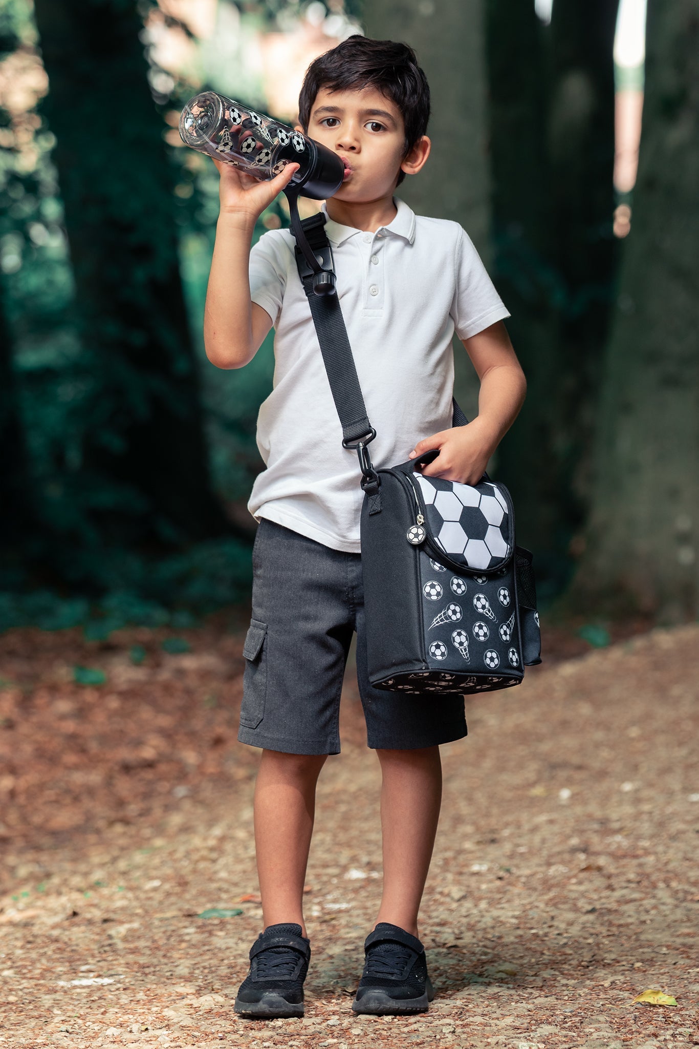 Strap Sacs repas – football noir